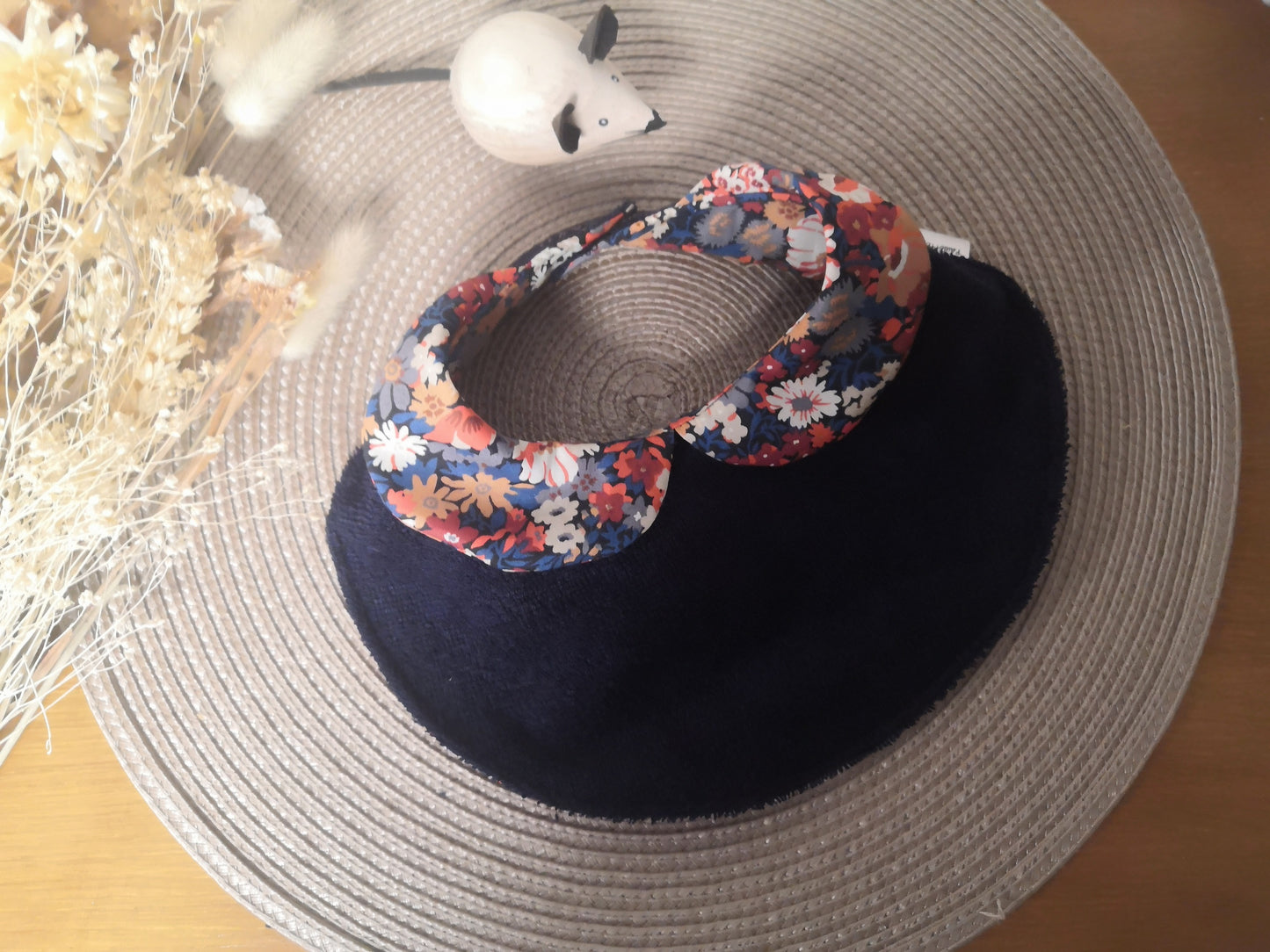 Bavoir en liberty - Article en stock