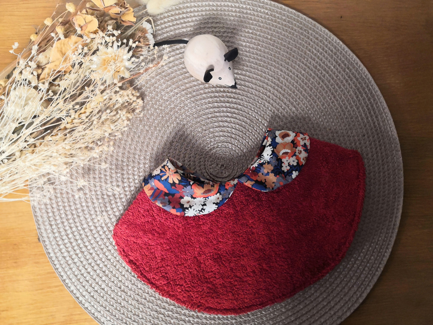 Bavoir en liberty - Article en stock