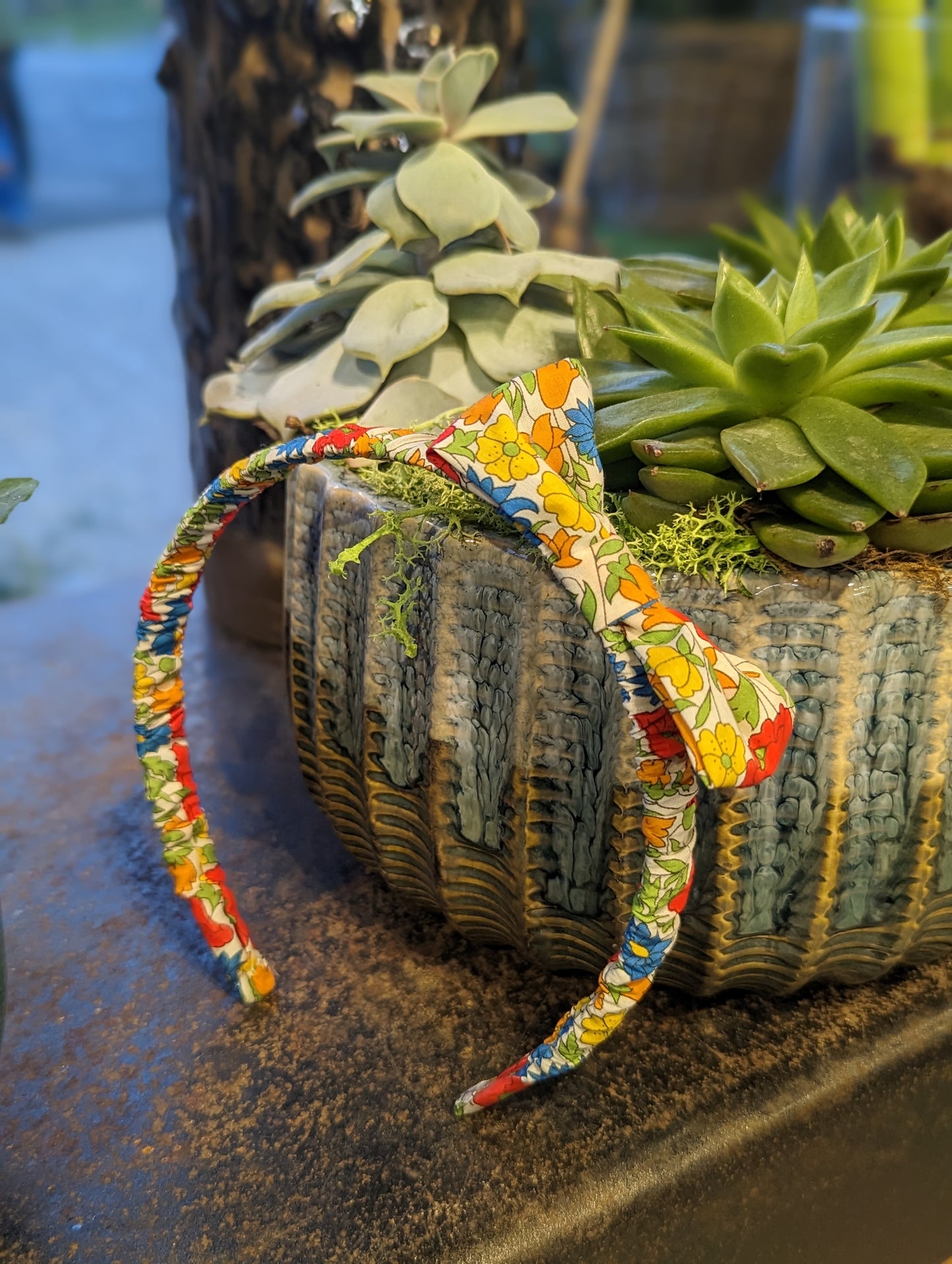 Serre tête en liberty & noeud